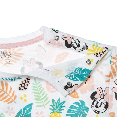 DISNEY-Βρεφική μπλούζα Disney Minni Mouse λευκή