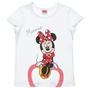 DISNEY-Παιδικο σετ από μπλούζα και κολάν Disney Minnie Mouse λευκό ροζ