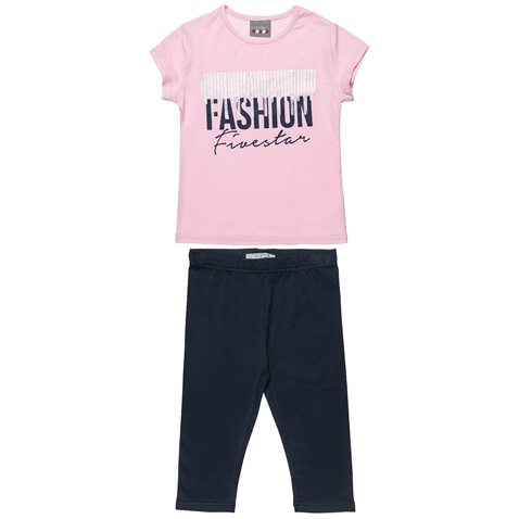 ALOUETTE-Παιδικό σετ από μπλούζα και κολάν FIVE STAR από την ALOUETTE ροζ μπλε
