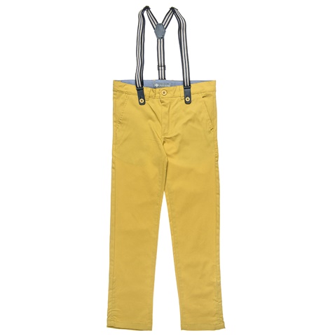 ALOUETTE-Παιδικό παντελόνι με τιράντες ALOUETTE κίτρινο
