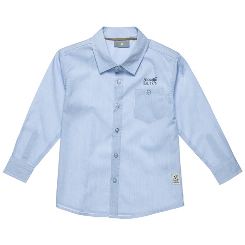 ALOUETTE-Παιδικό πουκάμισο ALOUETTE με ρίγες γαλάζιο λευκό