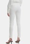 FUNKY BUDDHA-Γυναικείο chino παντελόνι FUNKY BUDDHA stretch cotton slim λευκό