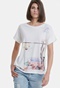 FUNKY BUDDHA-Γυναικεία t-shirt FUNKY BUDDHA λευκό