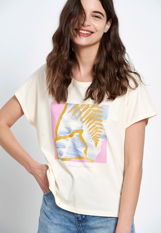 FUNKY BUDDHA-Γυναικείο t-shirt FUNKY BUDDHA με graphic τύπωμα