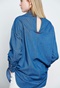 FUNKY BUDDHA-Γυναικείο τζιν πουκάμισα FUNKY BUDDHA μπλε
