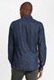 FUNKY BUDDHA-Ανδρικο μακρυμάνικο τζιν πουκάμισο FUNKY BUDDHA σκούρο μπλε