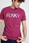 FUNKY BUDDHA-Ανδρικό t-shirt FUNKY BUDDHA μοβ