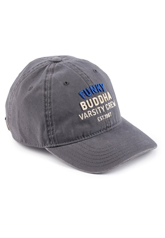 FUNKY BUDDHA-Ανδρικό καπέλο jockey FUNKY BUDDHA γκρι 