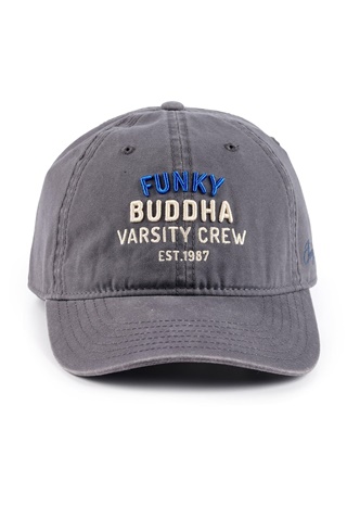 FUNKY BUDDHA-Ανδρικό καπέλο jockey FUNKY BUDDHA γκρι 