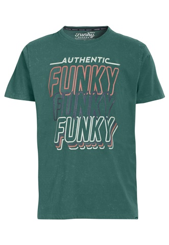 FUNKY BUDDHA-Ανδρικό t-shirt  FUNKY BUDDHA  πράσινο