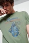 FUNKY BUDDHA-Ανδρικό t-shirt  FUNKY BUDDHA λαδί