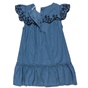 ALOUETTE-Βρεφικό σετ από jean φόρεμα και βρακάκι ALOUETTE μπλε