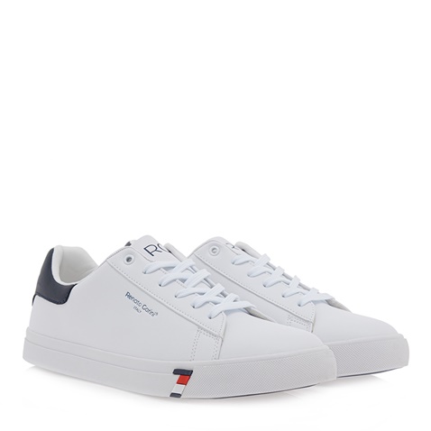 RENATO GARINI-Ανδρικά sneakers RENATO GARINI  O57009161 λευκά μπλε