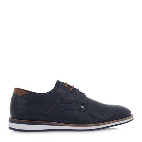 RENATO GARINI-Ανδρικά casual δετά παπούτσια RENATO GARINI O526X2731 μπλε καφέ