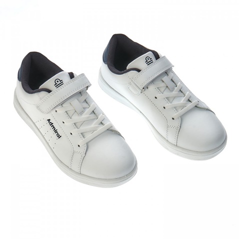 ADMIRAL-Παιδικά sneakers Admiral Asket Velcro λευκά