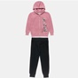 ALOUETTE -Παιδικό σετ φόρμας από ζακέτα και παντελόνι ALOUETTE Five Star ροζ μαύρο