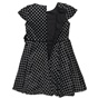 ALOUETTE-Παιδικό φόρεμα ALOUETTE μαύρο βελουτέ