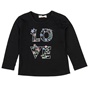 ALOUETTE-Παιδική μακρυμάνικη μπλούζα  ALOUETTE μαύρη 