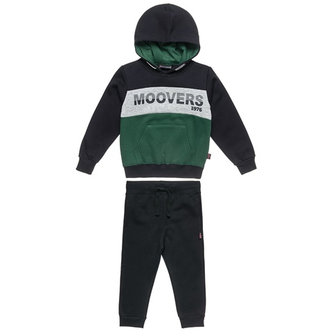 ALOUETTE-Παιδικό σετ φόρμας ALOUETTE Moovers πράσινο μαύρο