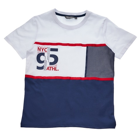 ADMIRAL-Παιδικό κοντομάνικο μπλουζάκι Admiral Navik λευκό
