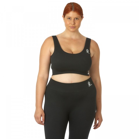 ADMIRAL-Γυναικείο Plus Size αθλητικό μπουστάκι Admiral Posit μαύρο 