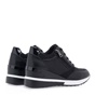 JK LONDON-Γυναικεία sneakers wedges JK LONDON P104B1433 μαύρα strass