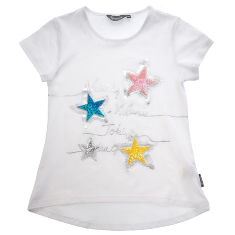 ADMIRAL-Παιδική κοντομάνικη μπλούζα Admiral Ileni λευκή