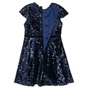 ALOUETTE-Παιδικό φόρεμα ALOUETTE με μπλε παγιέτες