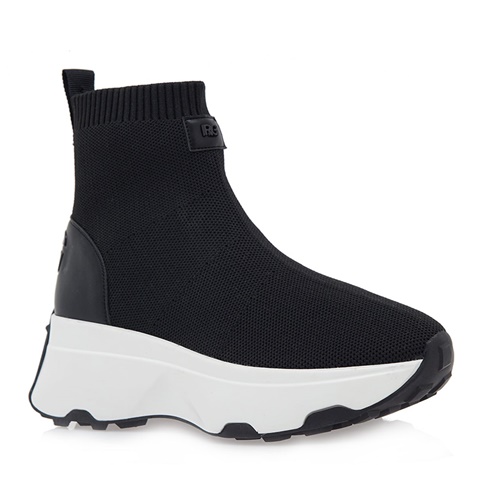 RENATO GARINI-Γυναικεία sneakers boots RENATO GARINI P319R5603 μαύρα λευκά