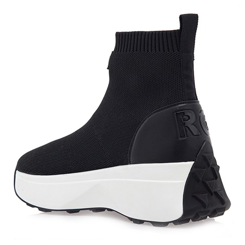 RENATO GARINI-Γυναικεία sneakers boots RENATO GARINI P319R5603 μαύρα λευκά