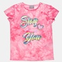 ALOUETTE-Παιιδκή μπλούζα ALOUETTE FIVE STAR ροζ tie dye