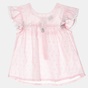 ALOUETTE-Βρεφικό σετ από μπλούζα κολάν και κορδέλα ALOUETTE ροζ λευκό 