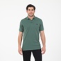 NAVY & GREEN-Ανδρική polo μπλούζα NAVY & GREEN CUSTOM FIT πράσινη
