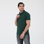 NAVY & GREEN-Ανδρική polo μπλούζα NAVY & GREEN CUSTOM FIT πράσινη