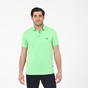 NAVY & GREEN-Ανδρική polo μπλούζα NAVY & GREEN CUSTOM FIT πράσινη neon