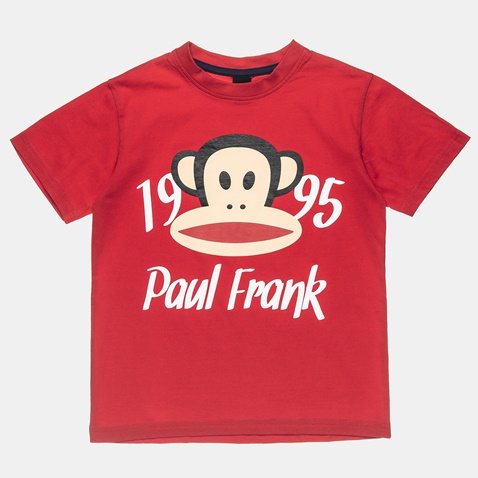 PAUL FRANK-Παιδικό σετ από μπλούζα και βερμούδα Paul Frank κόκκινο μπλε