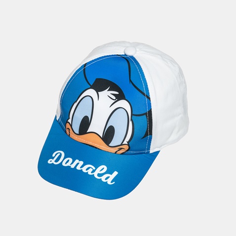 DISNEY-Παιδικό καπέλο jockey Disney 17201 DONALD DUCK λευκό μπλε