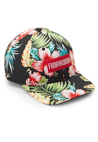 FUNKY BUDDHA-Ανδρικό καπέλο jockey FUNKY BUDDHA πολύχρωμο floral
