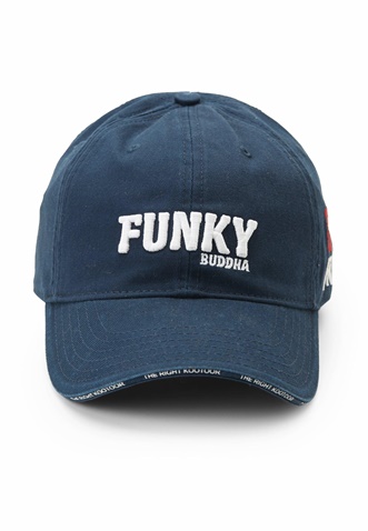FUNKY BUDDHA-Ανδρικό καπέλο jockey FUNKY BUDDHA μπλε λευκό