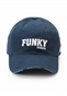 FUNKY BUDDHA-Ανδρικό καπέλο jockey FUNKY BUDDHA μπλε λευκό