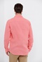 FUNKY BUDDHA-Ανδρικό essential λινό πουκάμισο FUNKY BUDDHA ροζ