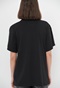 FUNKY BUDDHA-Γυναικείο t-shirt FUNKY BUDDHA loose fit μαύρο