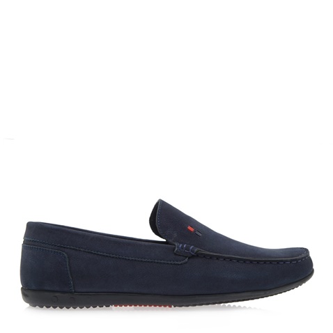 JK LONDON-Ανδρικά παπούτσια loafers JK LONDON Q528B5021 μπλε nubuck