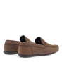 JK LONDON-Ανδρικά παπούτσια loafers JK LONDON Q528B5021 καφέ πούρο nubuck