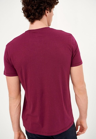 FUNKY BUDDHA-Ανδρικό t-shirt FUNKY BUDDHA μοβ