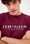 FUNKY BUDDHA-Ανδρικό t-shirt FUNKY BUDDHA μοβ
