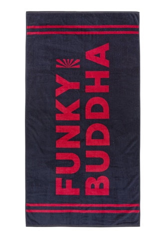 FUNKY BUDDHA-Πετσέτα θαλάσσης FUNKY BUDDHA μπλε κόκκινη (90x180cm)