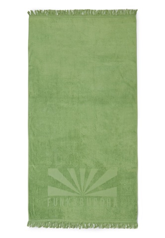 FUNKY BUDDHA-Πετσέτα θαλάσσης FUNKY BUDDHA πράσινη (90x170cm)