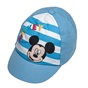 DISNEY-Παιδικό καπέλο jockey Disney D01888 MICKEY MOUSE γαλάζιο