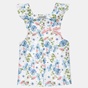 ALOUETTE-Παιδική ολόσωμη φόρμα σορτς ALOUETTE λευκή μπλε floral